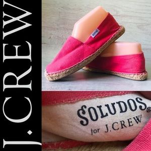 J.Crew Soludos Espadrilles Coral Sz 7
